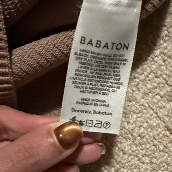 BABATON Ribbed Brown Tank Top - Picture 5 of 6